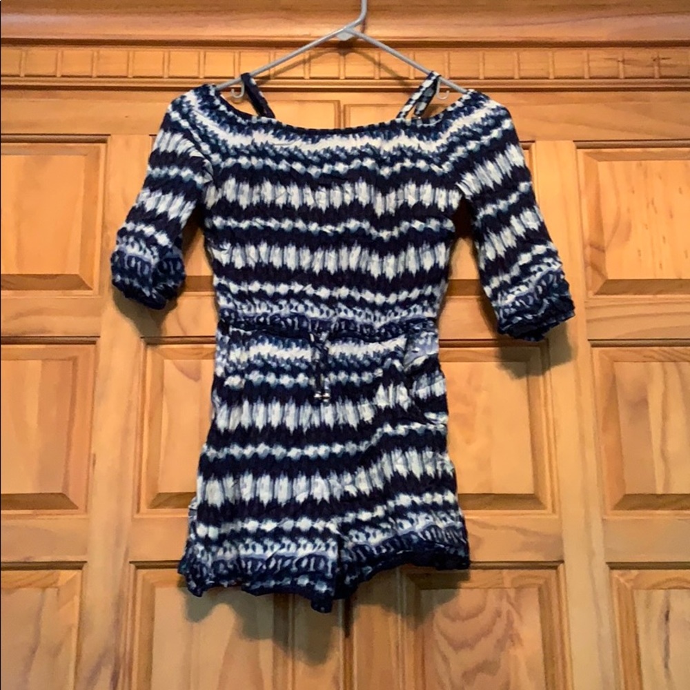 Girls Adorable off the shoulder romper